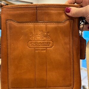 Coach Vintage Brown Leather Crossbody Bag Never Worn